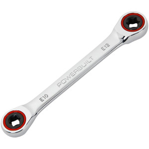 Powerbuilt Ratcheting Double Box-End E-Star Wrench - E10/E12 - 641760