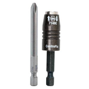 Wiha CentroFix 1/4" Quick Release Bit Holder with Bit Phillips #2 - 71480