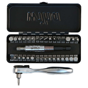Wiha 1/4" Ratchet and Bits Set (35 Piece Set) - 74996