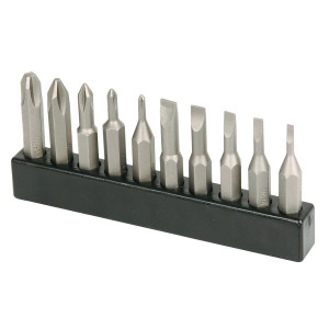 Wiha MicroBit Slotted and Phillips - 10 Piece Set - 75987