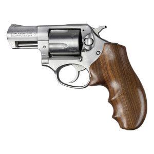 Hogue Ruger SP101 Pau Ferro Wood Grip with Smooth Finish & Finger Grooves - 81300