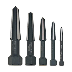 Knipex Rennsteig Double-Edged Fluted Screw Extractor Set - Size 1 to 5 (5-Piece) - 9R4719003