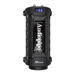 Audiopipe 10 Farad Power Capacitor with Digital Display and Status Indicator - ACAPD1000