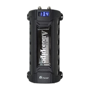 Audiopipe 6 Farad Power Capacitor with digital voltage display - ACAP-D6000