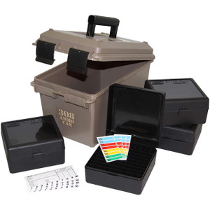 MTM 308 Ammo Can for 400 rd. Includes 4 each RM-100's Dark Earth - ACC308