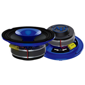 Audiopipe 6.5" 2-Way Compression Horn Mid-Range Loudspeaker 150W RMS/300W Max - Blue Eye Candy - APMB-628GH-BLU