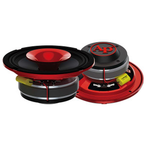 Audiopipe 6.5" 2-Way Compression Horn Mid-Range Loudspeaker 150W RMS/300W Max - Red Eye Candy - APMB-628GH-RED