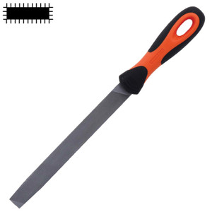 Bahco 10" Mill File Bastard Cut 40 TPI With Ergo Handle - 1-143-10-1-2