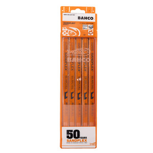 Bahco 12" Sandflex Bi-Metal Hand Hacksaw 24TPI Blade (5-Pack) - 3906-300-24-5P