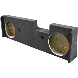QPower Dual 10" Empty Woofer Box - GMC/Chevy Crew Cab '14-'18 - QGMC1020144DOOR