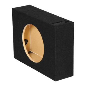QPower Single 10" Vented Shallow Mount Empty Woofer Enclosure - QSHALLOW110V_50