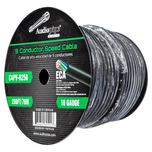 Audiopipe "Speed Cable" 9 Conductor 18-Gauge 250 Feet Speed Cable - C4PVR250