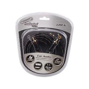 Audiopipe 3-Foot Gold Plated Interconnect RCA Cable - CP-P3
