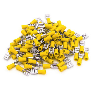 XScorpion Female Quick Disconnect 10/12ga. - Yellow (100 pack) - FD250Y