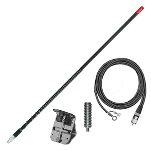 Firestik 4' (122cm) Single Mirror "NGP" Kit Complete (Black) - FG4648-B