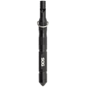 SOG Flint with Safety Whistle Fire Starter Tinder Compartment and Carbide Glass Breaker 4.3" Over - FT1001-CP