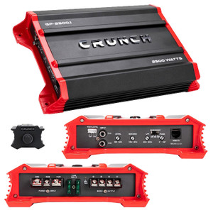 Crunch Ground Pounder 1 x 1250 @ 4 Ohms 1 x 2500 @ 2 Ohms N/A @ 1 Ohms Class A/B - GP-2500.1