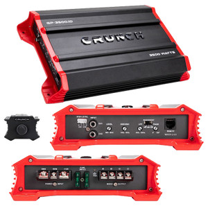 Crunch Ground Pounder 1 x 875 @ 4 Ohms 1 x 1750 @ 2 Ohms 1x 3500 @ 1 Ohms D Class - GP-3500.1D