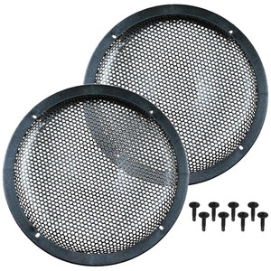 Qpower 12" Black Metal Woofer Grills 1 = 20 Grills - GRILL12DELUXEKIT