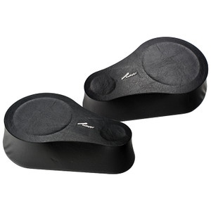 Pipeman (Pair) 6" Wood Speaker Pod with Tweeter opening - ISPODWD6TBLK2