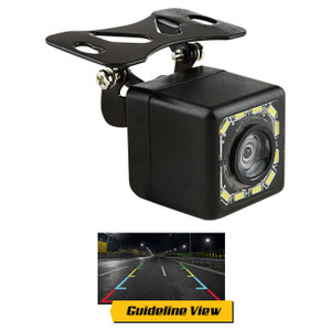 Installation Solution Car Rear View Camera 12 LED Lights with Guideline View - IS-RVC-120GLL