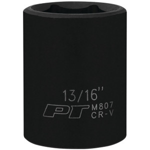 Performance Tool 1/2" Drive 13/16" 6-Point Impact Socket - M807