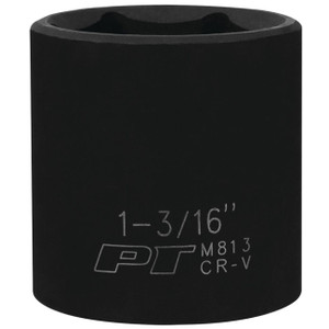 Performance Tool 1/2 Drive 1-3/16 6-Point Impact Socket - M813