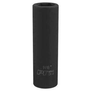 Performance Tool 1/2" Drive 9/16" 6-Point Deep Impact Socket - M842