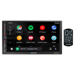Blaupunkt 6.95" Double DIN Mechless Receiver with Wireless Apple CarPlay / Android Auto & Bluetooth - ORLANDO 750