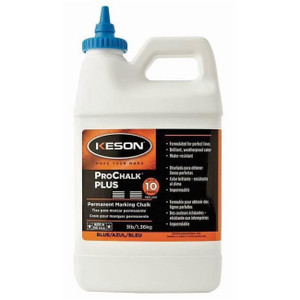 Keson ProChalk Permanent Waterproof Chalk Dye (3 lbs.) - Blue - PM103BLUE