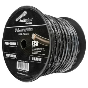 Audiopipe Power Cable 0 Gauge 100 Foot - Black - PWV-0-100 BLK