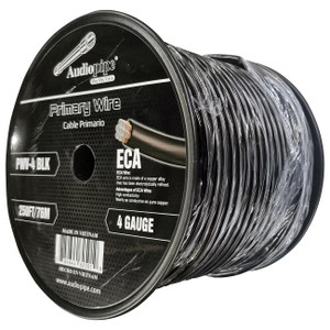 Audiopipe Flexible ECA Power Cable 4 Gauge 250 Foot - Black - PWV-4 BLK