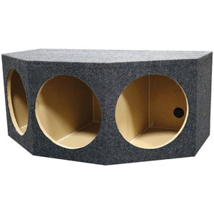 QPower Triple 12" Sealed Empty Woofer Enclosure - BASS12 3HOLE
