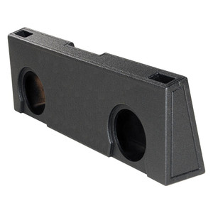 QPower "QBOMB" Chevy/GMC Crew Cab '07-'13 Dual 10" Vented Empty Woofer Box - QBGMC07210