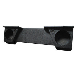 QPower "QBOMB" Chevy/GMC Extended Cab "High Transmission" '07-'13 Dual 10" Empty Woofer Box - QBGMC102007HT