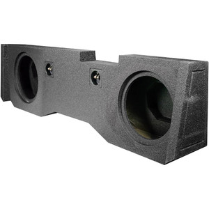 QPower "QBOMB" Chevy/GMC Crew Cab '14-'18 Dual 10" Empty Woofer Box - QBGMC1020144DR