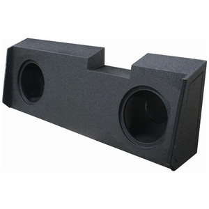 QPower Chevy/GMC Crew Cab or Double Cab '19 - '26 Dual 10" Sealed Woofer Enclosure - QB GMC 10 2019