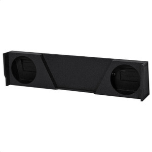QPower "QBOMB" Chevy/GMC Extended Cab "High Transmission" '07-'13 Dual 12" Empty Woofer Box - QBGMC122007HT