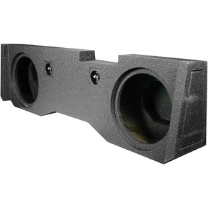 QPower "QBOMB" Chevy/GMC Crew Cab '14-'18 Dual 12" Empty Woofer Box - QBGMC1220144DR