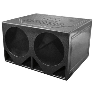 QPower "QBOMB" Dual 12" Turbo-Ported Empty Woofer Box - QBOMB12TB