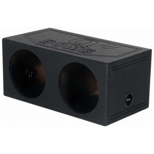 Qpower Dual 15" Sealed Woofer Enclosure withh Bed Liner Spray - QBOMB15S