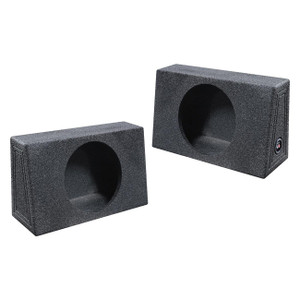 Qpower QBOMB Single 12" Empty Woofer Box Mounts behind seat - QBTRUCK112S