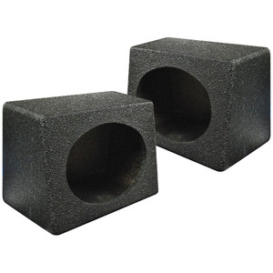 QPower "QBOMB" 6x9" Wedge Style Sealed Empty Speaker Enclosures (Pair) - QBTW6X9