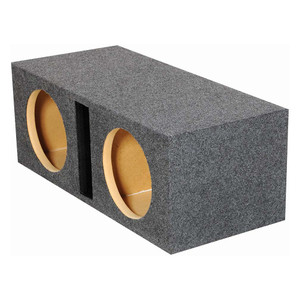 EMPTY WOOFER BOX DUAL 10" MDF VENTED BASS BOX - QHD210V