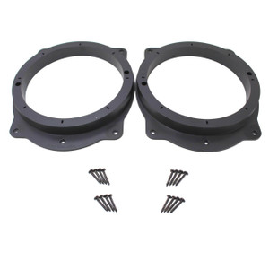 Audiopipe - Toyota 6x9" to 8" PVC Plastic Adapter Ring Spacer Black (Pair) - RING-PVCA69-8