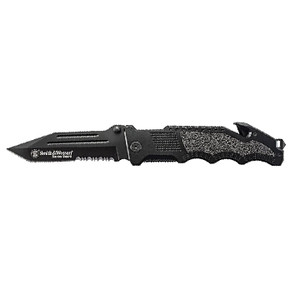 S&W SWBG2TS Border Guard 10in Folding Knife w/Sheath - SWBG2TS