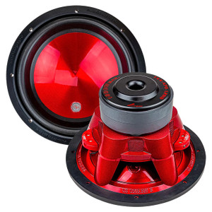 Audiopipe 12" Woofer "Eye Candy Red" Aluminum Cone 800W RMS/1600W Max Dual 4 Ohm Voice Coils - TXXAPD12RD