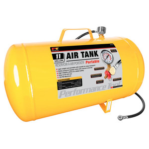 Performance Tool Hi-viz 11-Gallon Horizontal Portable Air Tank - W10011