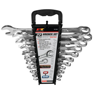 Performance Tool Metric/SAE Combination Wrench Set (22-Piece Set) - W1084