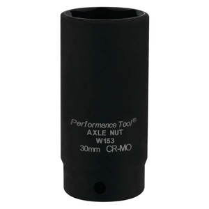Performance Tool 1/2" Drive 30mm FWD Axle Nut Socket - W153